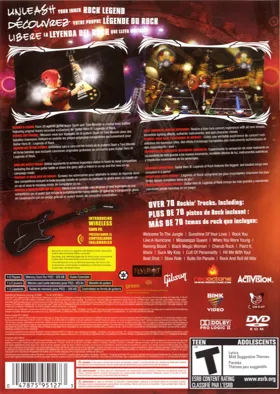 Guitar Hero III - Legends of Rock box cover back
